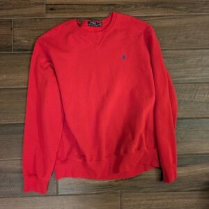 Polo by Ralph Lauren Vibrant Red Crewneck Sweatshirt